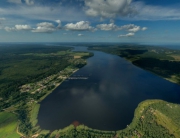 Аэрофотосъемка Удальцово, Светлое, панорама, вид сверху на поселок, аэрофото