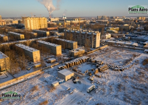 Аэрофотосъемка: Жилой комплекс на пр. Александровской Фермы - Сферическая панорама с воздуха
