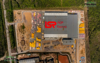 Панорама. Вид с верху: LSR, Группа ЛСР, крыша завода - Аэрофотосъемка