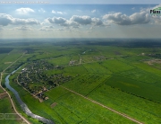 Круговая панорама 360° с воздуха. р. Ижора, Аннолово.