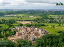 Аэрофотосъемка загородного Жилого Комплекса в п. Мистолово. ПлансАэро