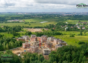 Аэрофотосъемка загородного Жилого Комплекса в п. Мистолово. ПлансАэро