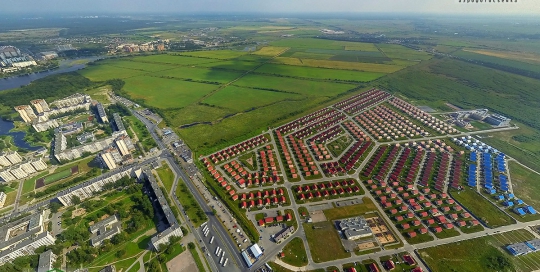 Панорама: Жилой Комплекс Новая Ижора - Аэрофотосъемка. ПлансАэро