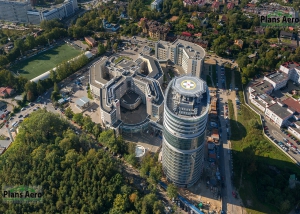Панорама с воздуха: Федеральный центр имени В. А. Алмазова. ПлансАэро, Аэрофотосъемка