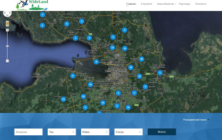 WideLand.ru - коттеджные поселки на 3D панорамах с воздуха